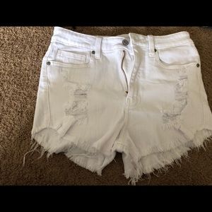 Fashion Nova White Medium Shorts